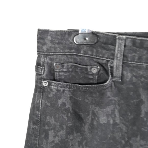 Vince Floral Black Dylan-Ankle Denim Skinny Mid Rise Jeans Size 31 - Picture 5 of 14